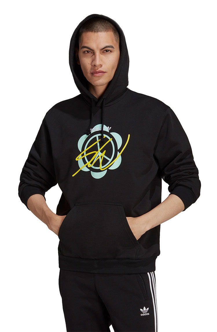 Blusa Moletom Adidas Superturf Adventure x Sean Wotherspoon Preto/Amarelo - NewSkull