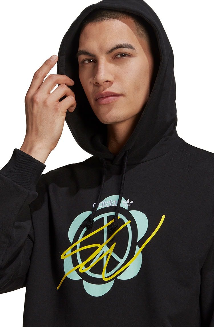 Blusa Moletom Adidas Superturf Adventure x Sean Wotherspoon Preto/Amarelo - NewSkull