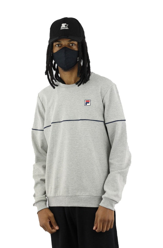 Blusa Moletom FILA Sarento II Cinza/Mescla - NewSkull