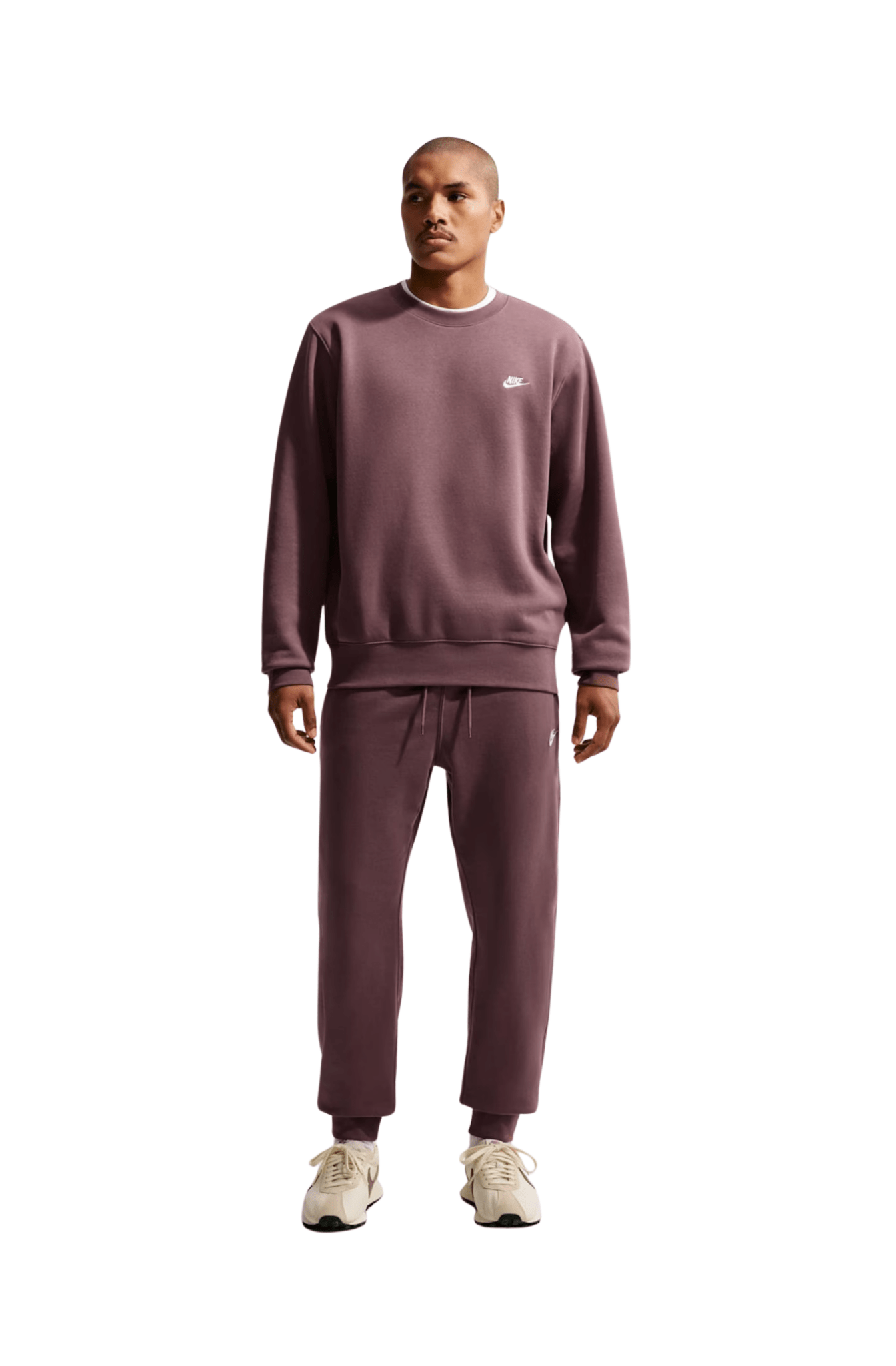 Blusa Moletom Nike Club Crew Masculino Marrom - NewSkull