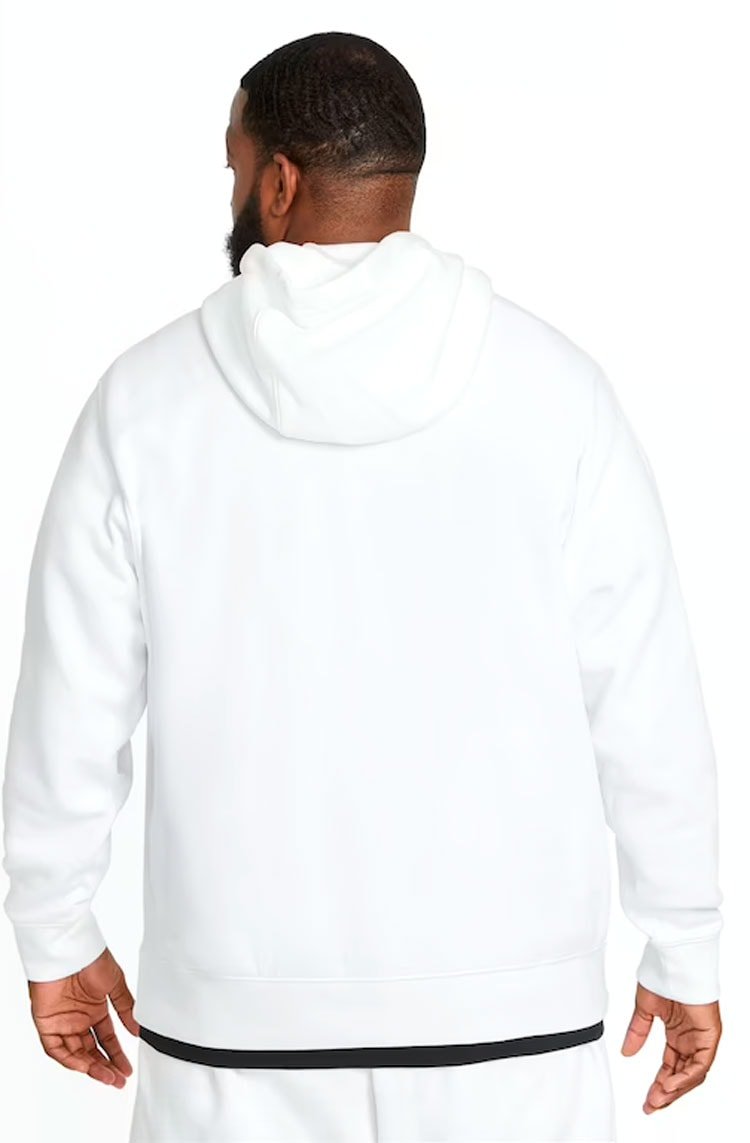 Blusa Moletom Nike Sportswear Club Fleece Masculino Branco/Preto - NewSkull