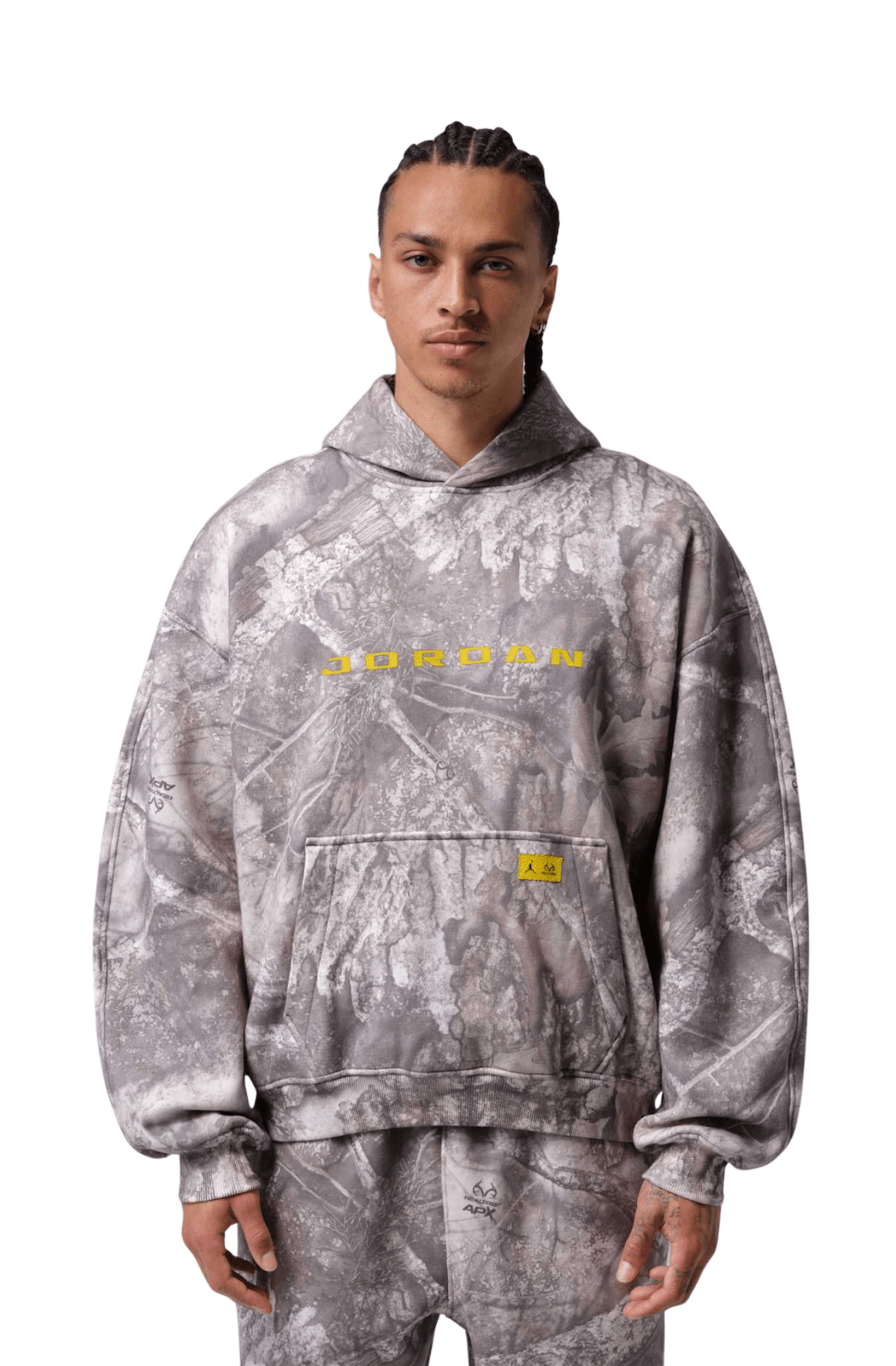 Blusão Jordan Brooklyn Relaxed Fleece Masculino Cinza - NewSkull
