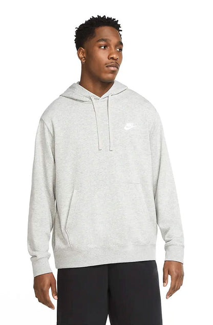 Blusão Moletom Nike Sportswear Club Fleece Unissex Cinza/Branco - NewSkull