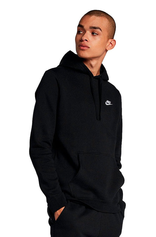 Blusão Moletom Nike Sportswear Club Fleece Unissex Preto/Branco - NewSkull