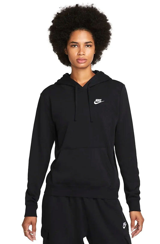 Blusão Nike Sportswear Club Fleece Feminino Preto/Branco - NewSkull