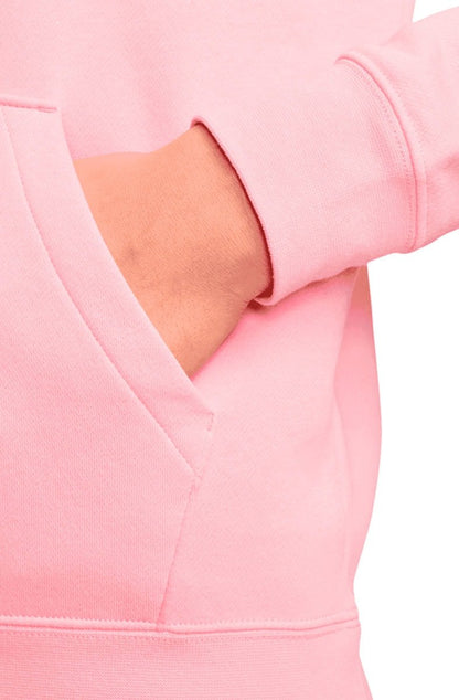 Blusão Nike Sportswear Club Fleece Feminino Rosa/Branco - NewSkull
