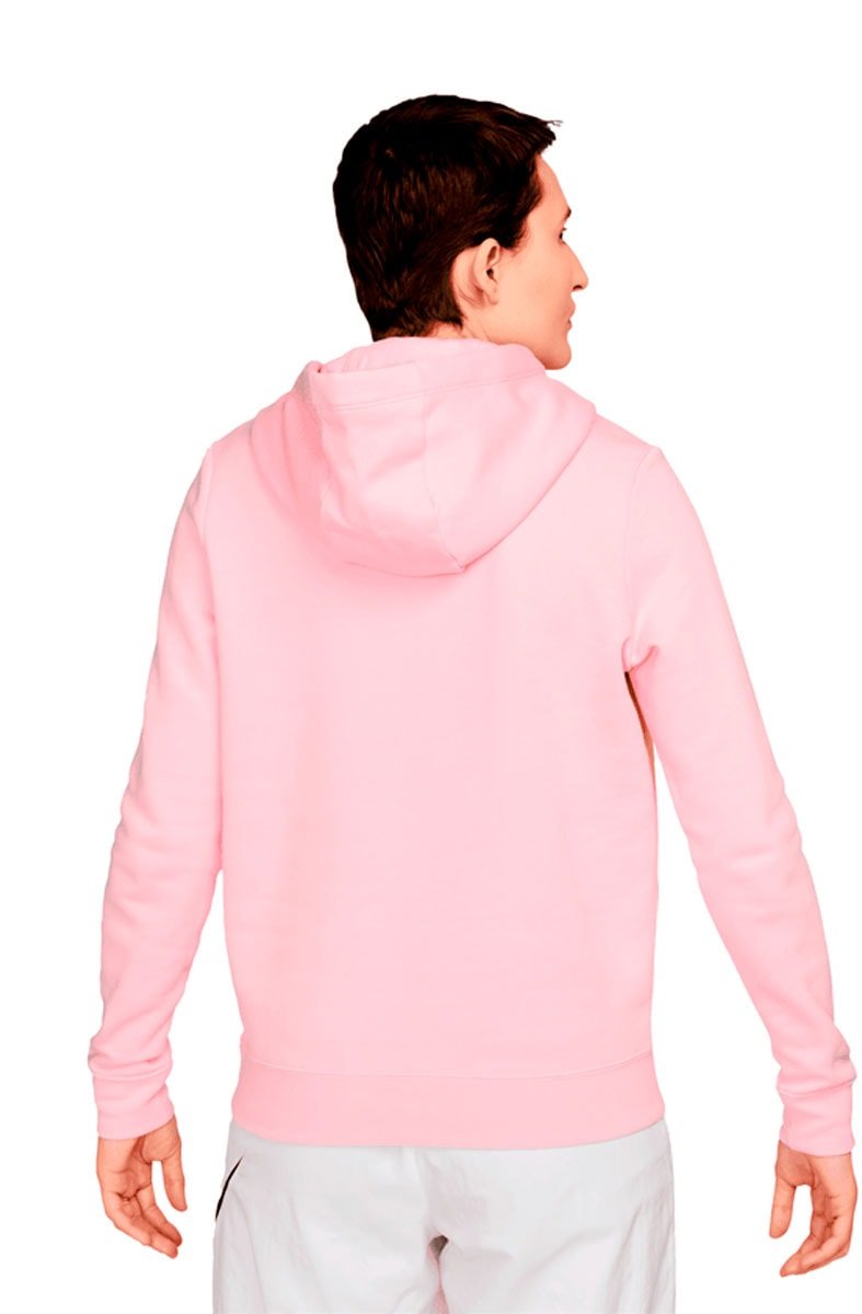 Blusão Nike Sportswear Club Fleece Feminino Rosa/Branco - NewSkull