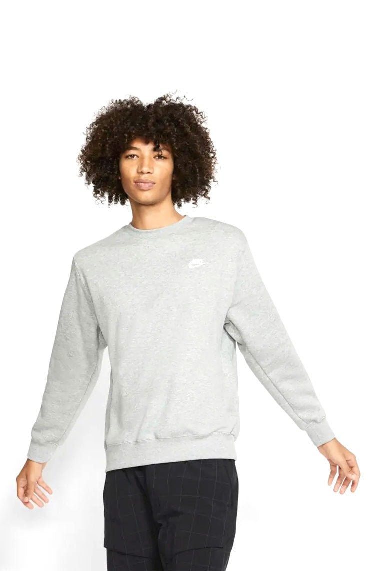 Blusão Nike Sportswear Club Masculino Cinza/Branco - NewSkull