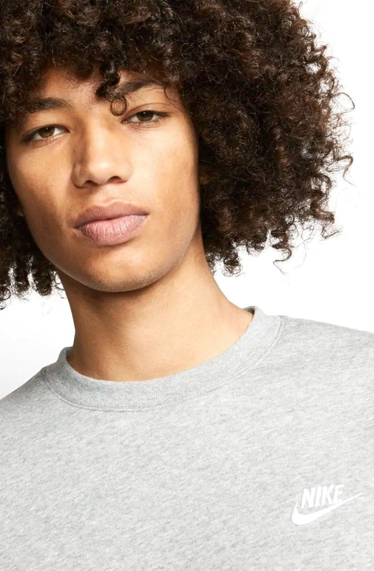 Blusão Nike Sportswear Club Masculino Cinza/Branco - NewSkull