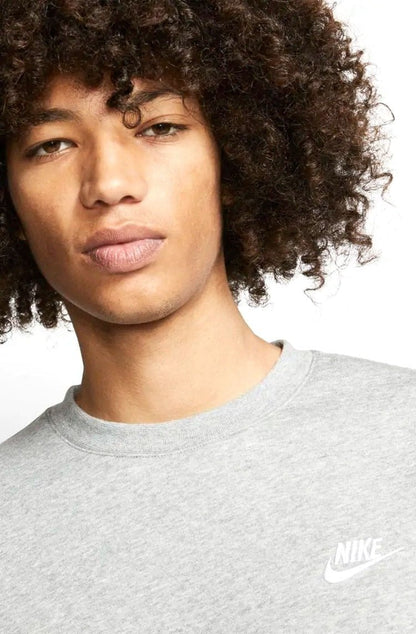 Blusão Nike Sportswear Club Masculino Cinza/Branco - NewSkull