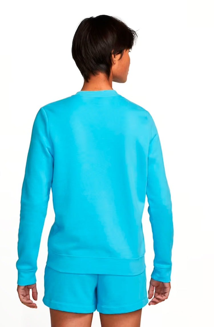 Blusão Nike Sportswear NSW Club Fleece Feminino Azul/Branco - NewSkull