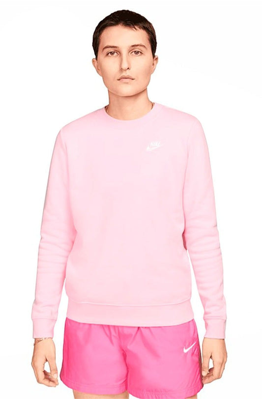 Blusão Nike Sportswear NSW Club Fleece Feminino Rosa/Branco - NewSkull