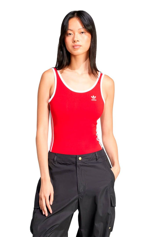 Body Adidas Adicolor 3 - stripes Vermelho/Branco - NewSkull