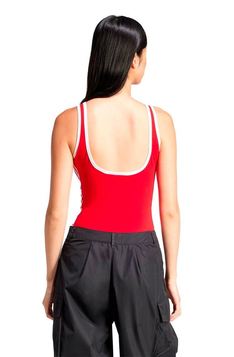 Body Adidas Adicolor 3 - stripes Vermelho/Branco - NewSkull