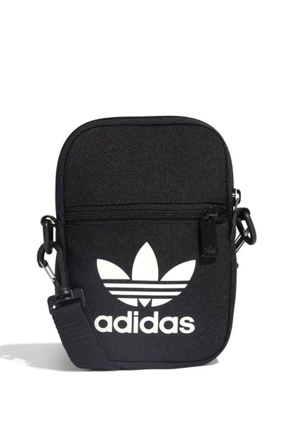 Bolsa Adidas ShoulderBag Festival Trefoil Preta/Branca - NewSkull