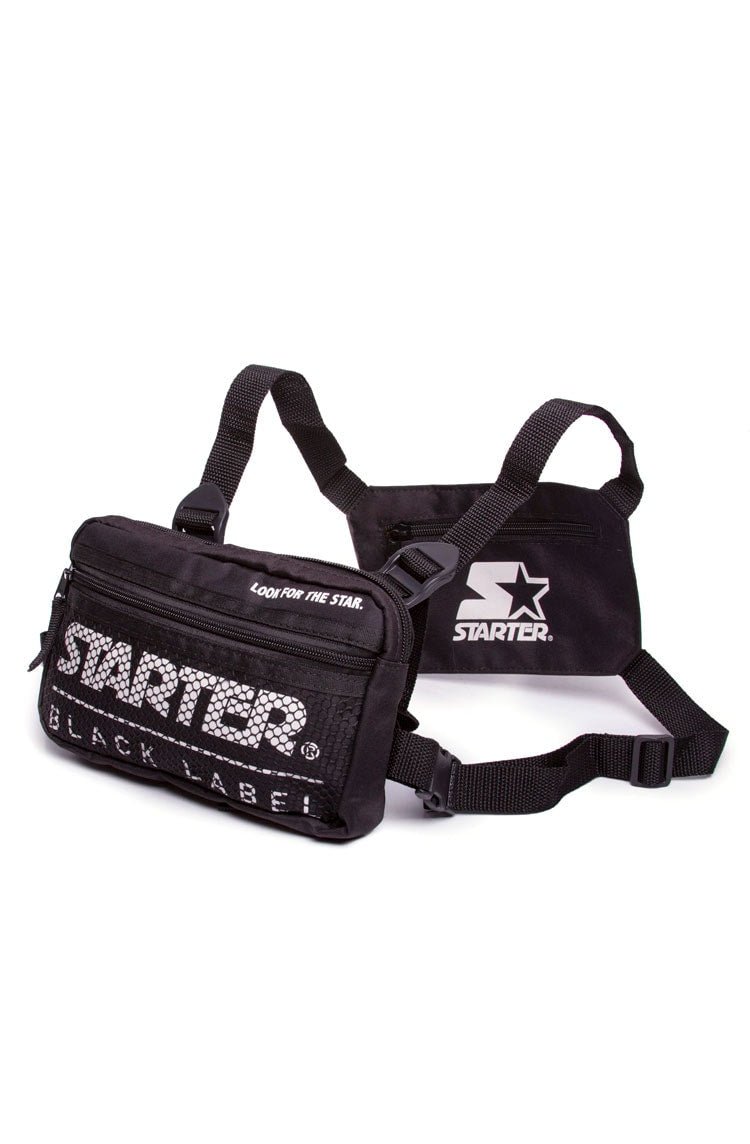 Bolsa STARTER Shoulder Chest Bag Preta/Branca - NewSkull
