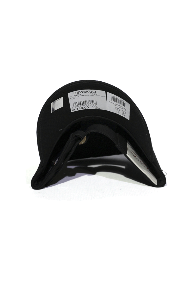 Boné Aba Curva Mitchell and Ness Brooklyn Nets Team Logo Low Strapback - NewSkull