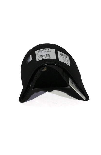 Boné Aba Curva Mitchell and Ness Chicago Bulls Team Logo Low Preto Strapback - NewSkull
