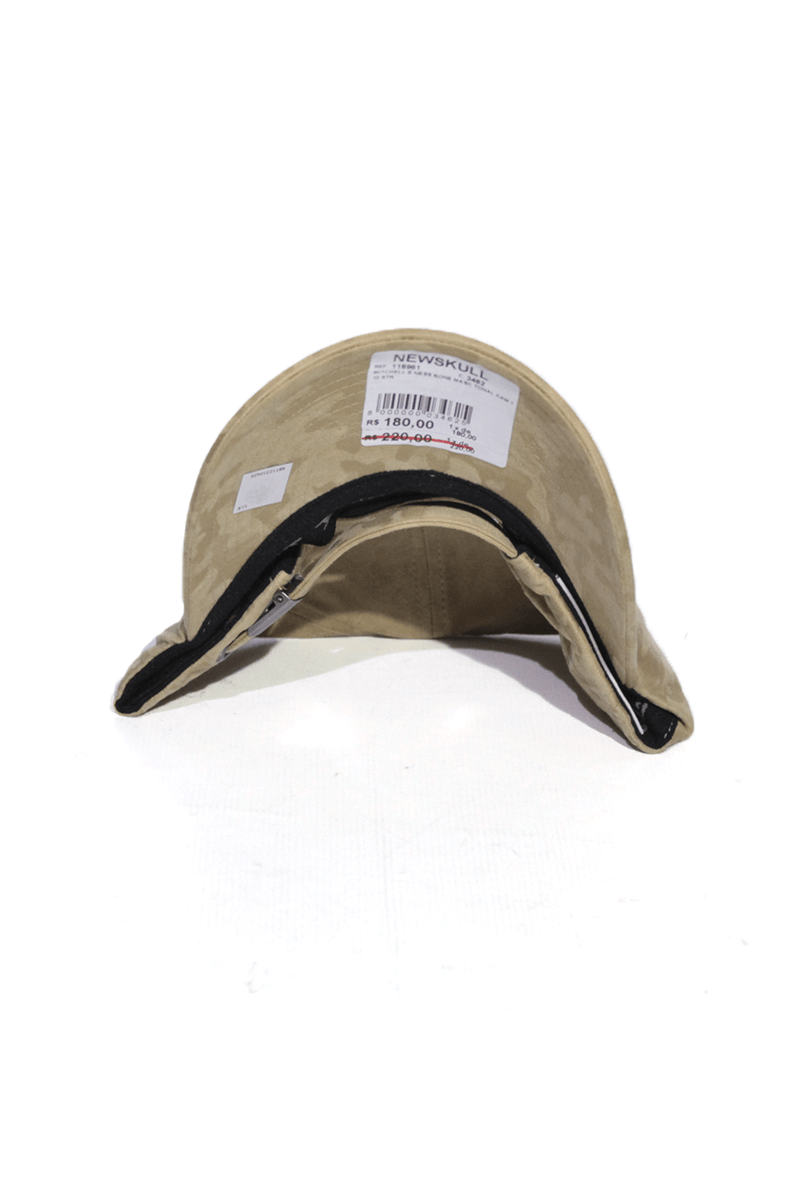 Boné Aba Curva Mitchell and Ness Los Angeles Lakers Tonal Camo Strapback Bege - NewSkull
