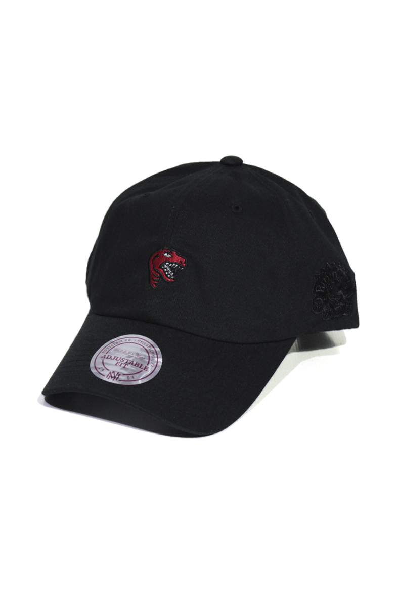 Boné Aba Curva Mitchell and Ness Toronto Raptors Snapback Preto - NewSkull