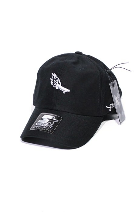 Boné Aba Curva Strapback Starter Black Label Skate Fire Preto - NewSkull