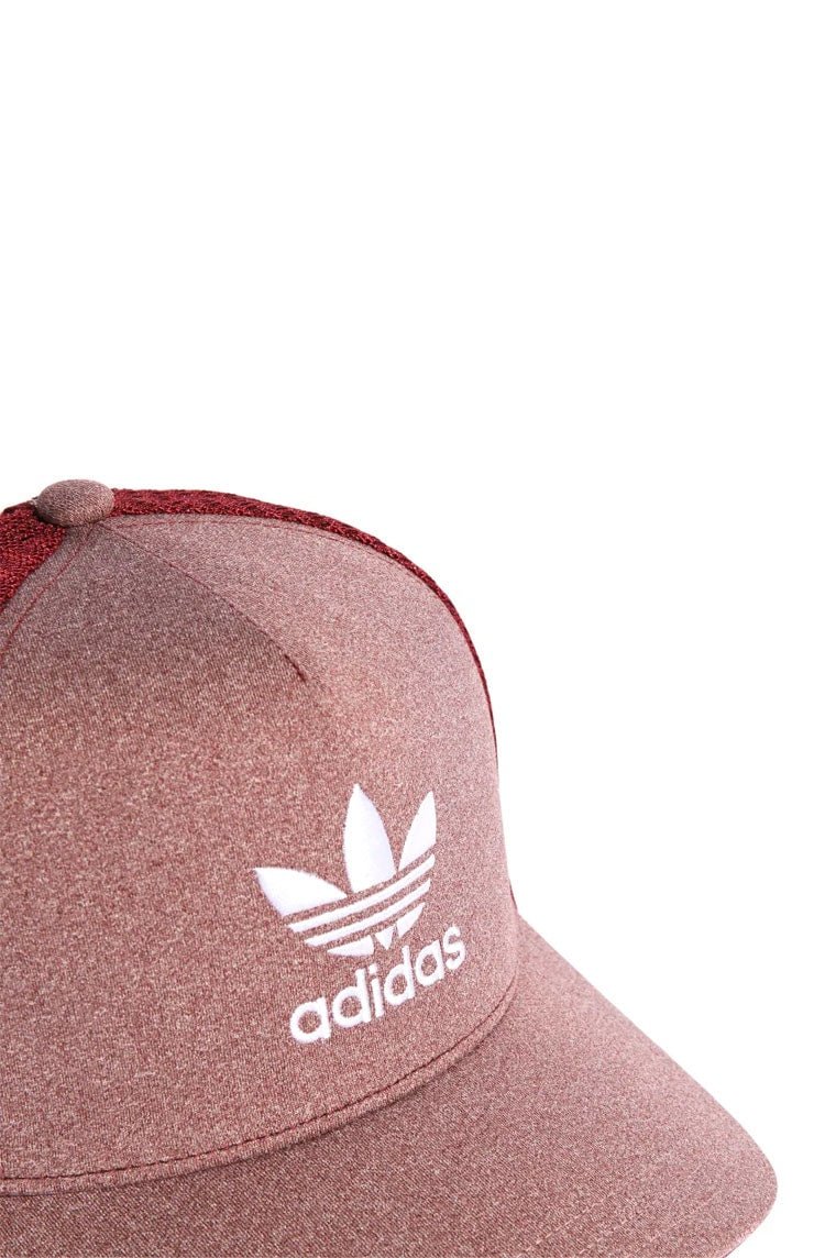 Boné Adidas Aba Curva Adicolor Classic Trucker Bordo/Branco - NewSkull