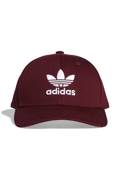 Bone Adidas Aba Curva Baseball Trefoil Strapback Bordo - NewSkull