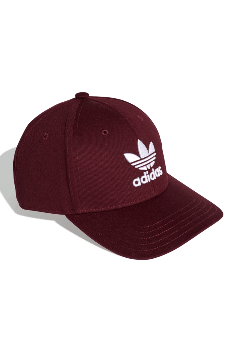 Bone Adidas Aba Curva Baseball Trefoil Strapback Bordo - NewSkull