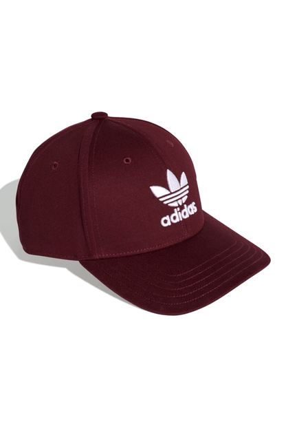 Bone Adidas Aba Curva Baseball Trefoil Strapback Bordo - NewSkull