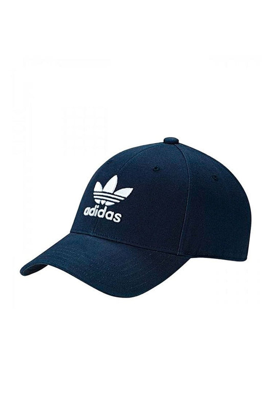 Boné Adidas Aba Curva Baseball Trefoil Strapback Marinho/Branco - NewSkull