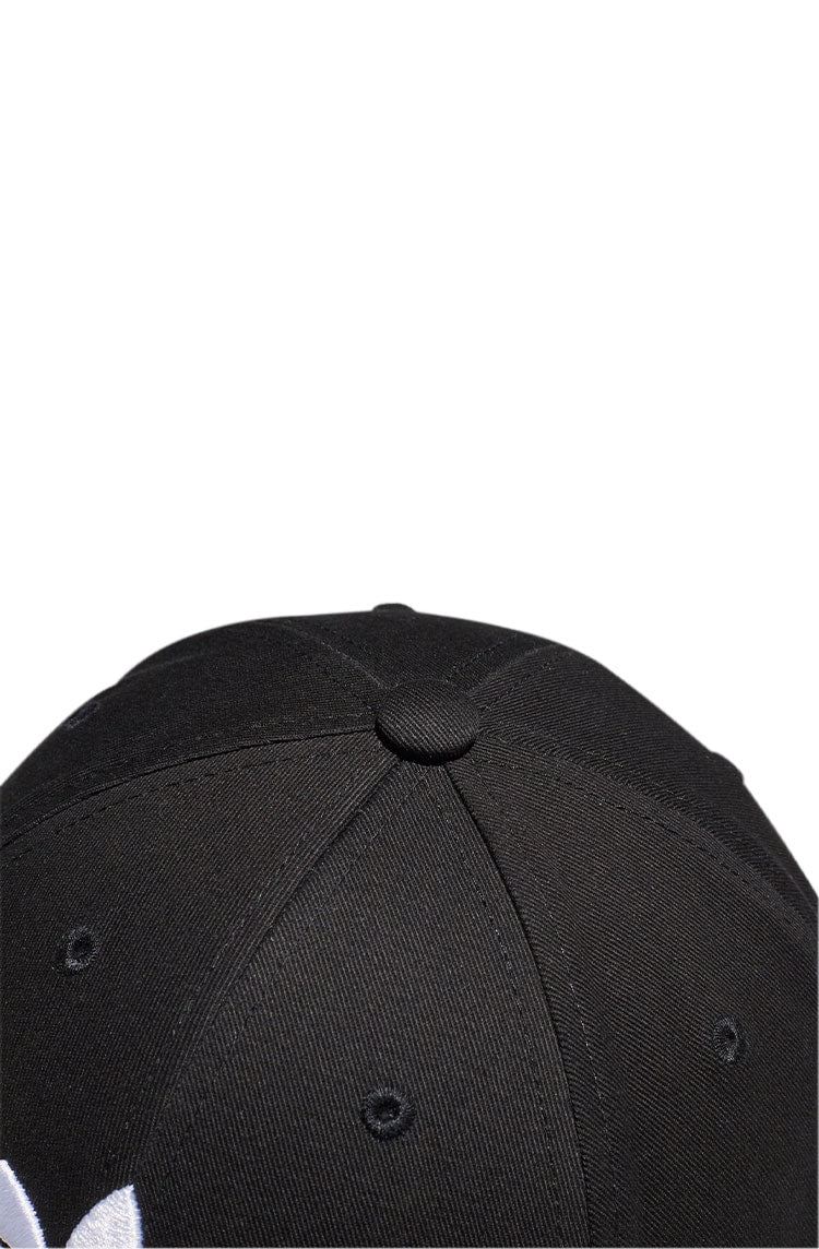 Bone Adidas Aba Curva Baseball Trefoil Strapback Preto/Branco - NewSkull