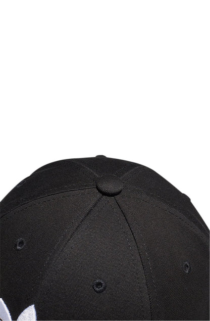 Bone Adidas Aba Curva Baseball Trefoil Strapback Preto/Branco - NewSkull