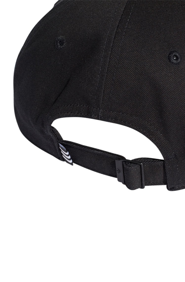 Bone Adidas Aba Curva Baseball Trefoil Strapback Preto/Branco - NewSkull