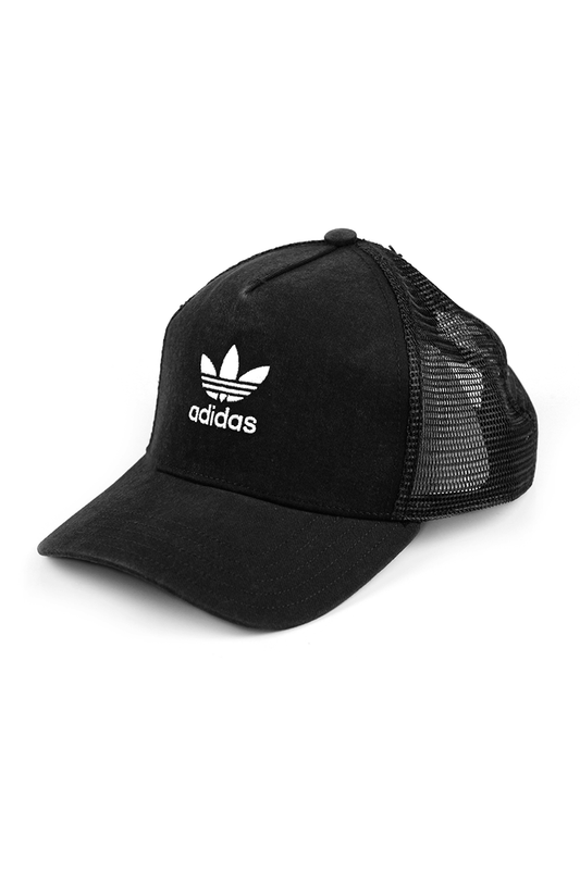 Boné Adidas Aba Curva Trefoil Trucker Snapback Preto - NewSkull