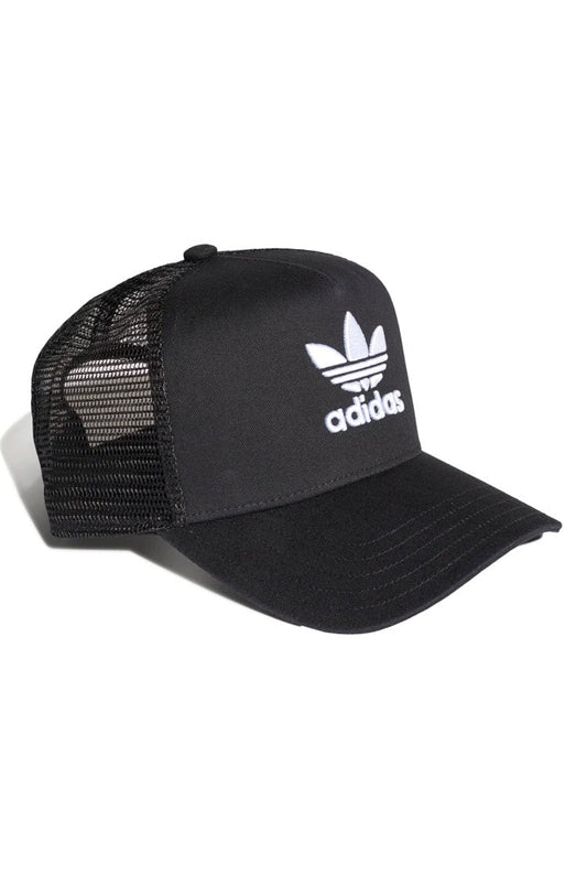 Bone Adidas Aba Curva Trucker Trefoil Snapback Preto/Branco - NewSkull