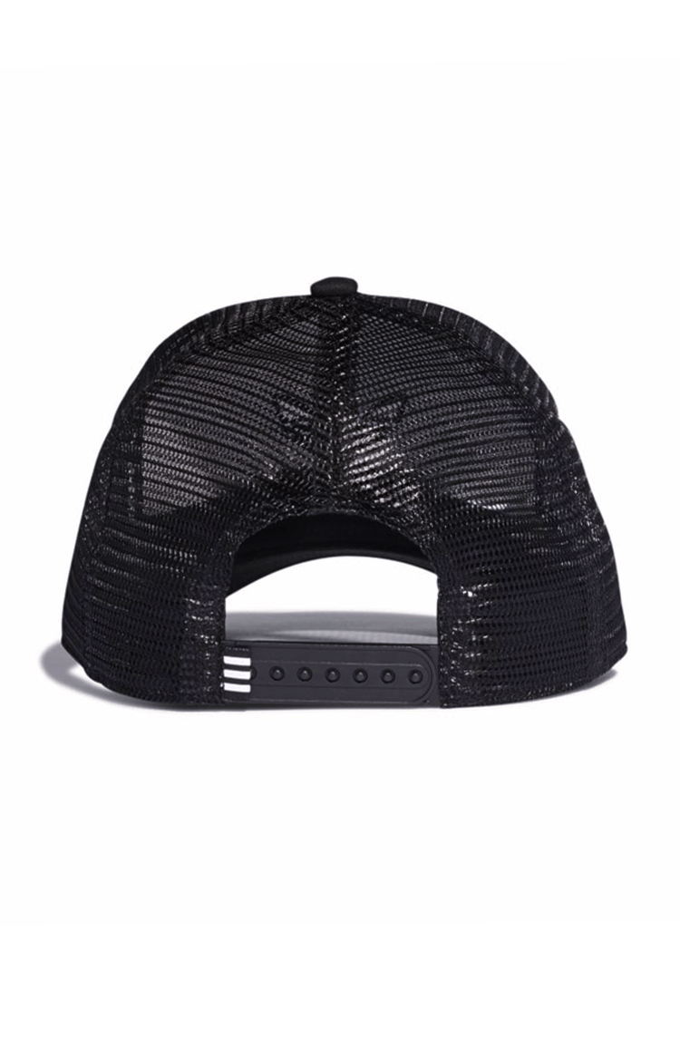 Bone Adidas Aba Curva Trucker Trefoil Snapback Preto/Preto - NewSkull