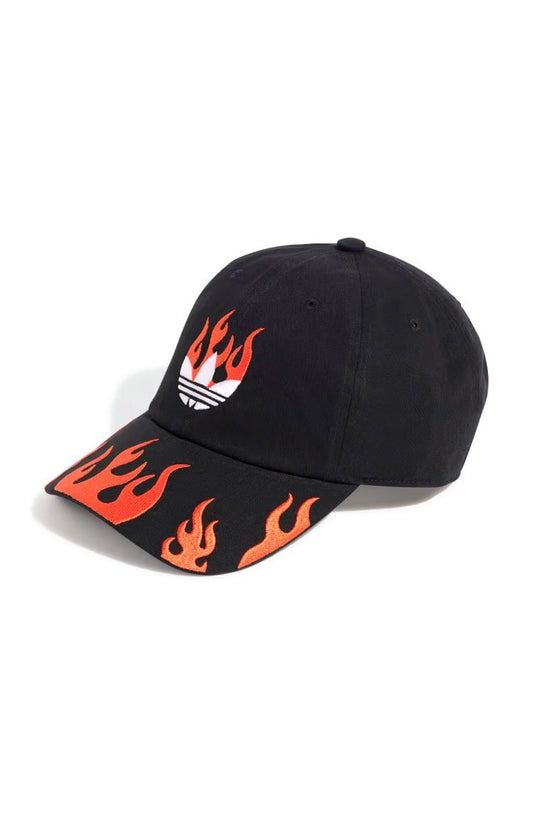 Boné Adidas Flames Dad Cap Preto/Vermelho - NewSkull