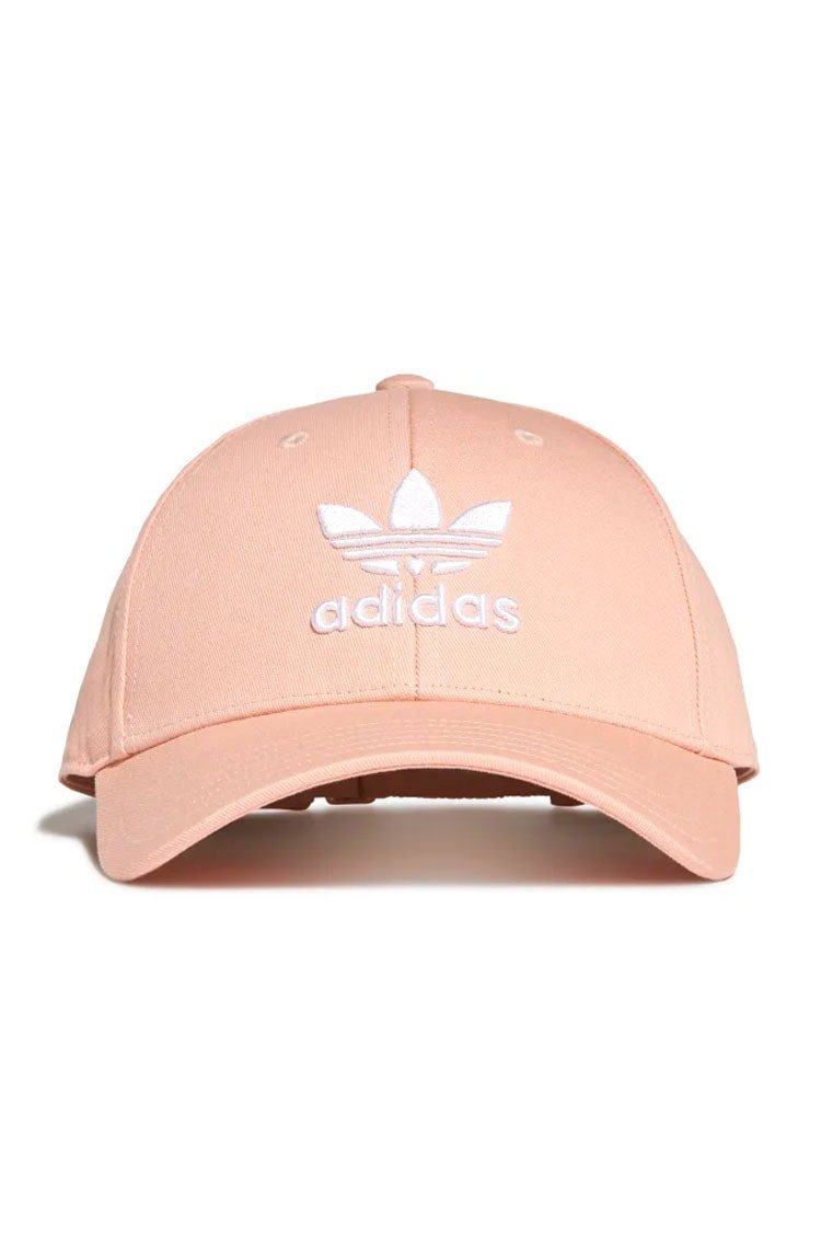 Bone Adidas Trefoil Baseball Aba Curva Rosa - NewSkull
