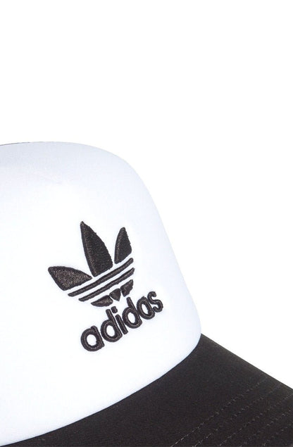 Bone Adidas Trucker Adicolor Curved Preto/Branco - NewSkull