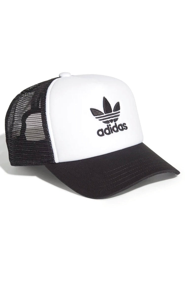 Bone Adidas Trucker Adicolor Curved Preto/Branco - NewSkull