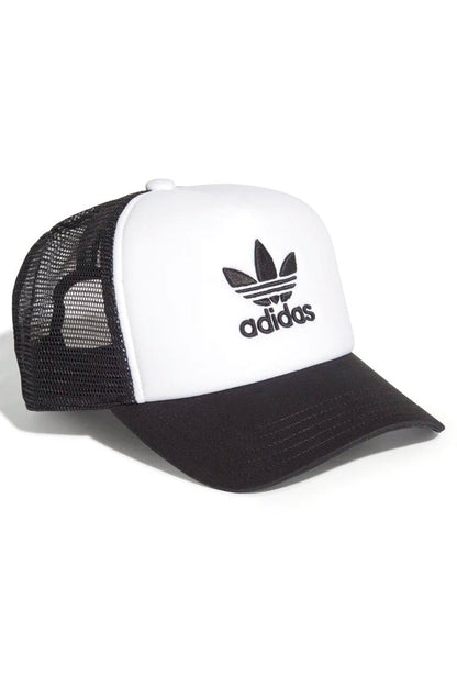 Bone Adidas Trucker Adicolor Curved Preto/Branco - NewSkull