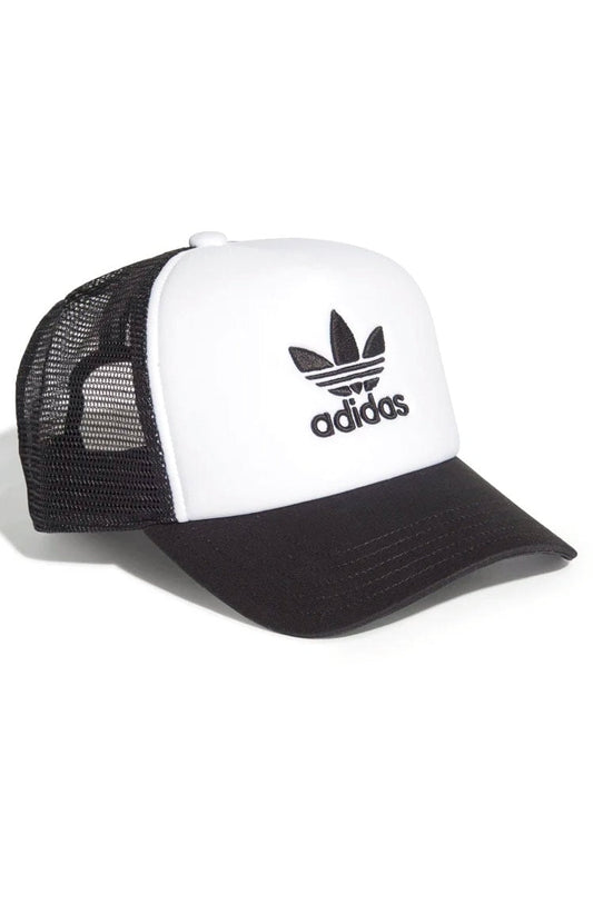 Bone Adidas Trucker Adicolor Curved Preto/Branco - NewSkull