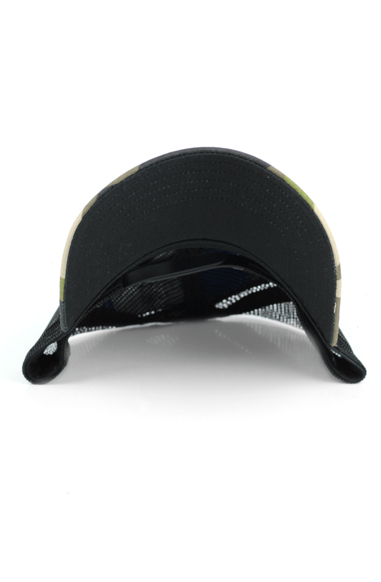 Boné Adidas Trucker Trefoil Snapback Camuflado Verde - NewSkull