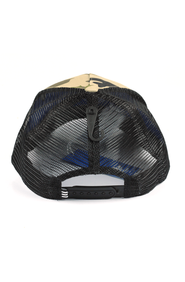 Boné Adidas Trucker Trefoil Snapback Camuflado Verde - NewSkull