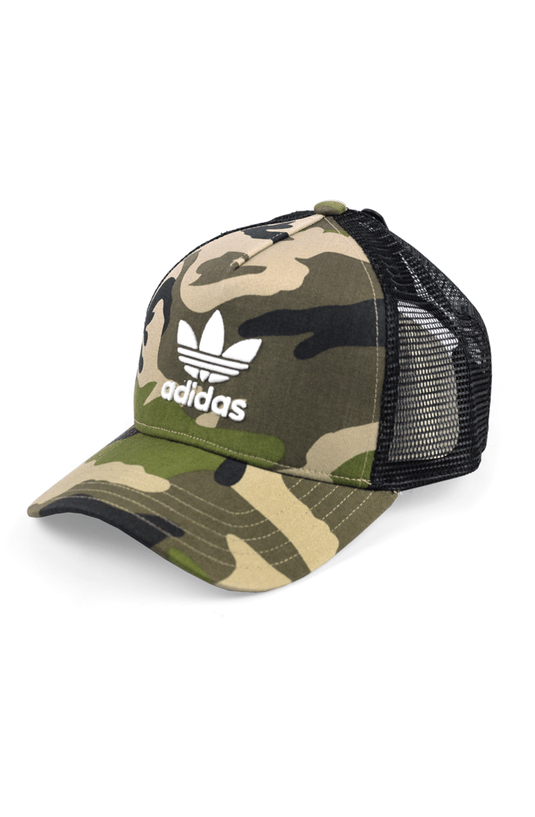 Boné Adidas Trucker Trefoil Snapback Camuflado Verde - NewSkull