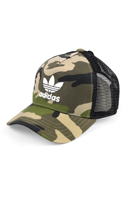 Boné Adidas Trucker Trefoil Snapback Camuflado Verde - NewSkull