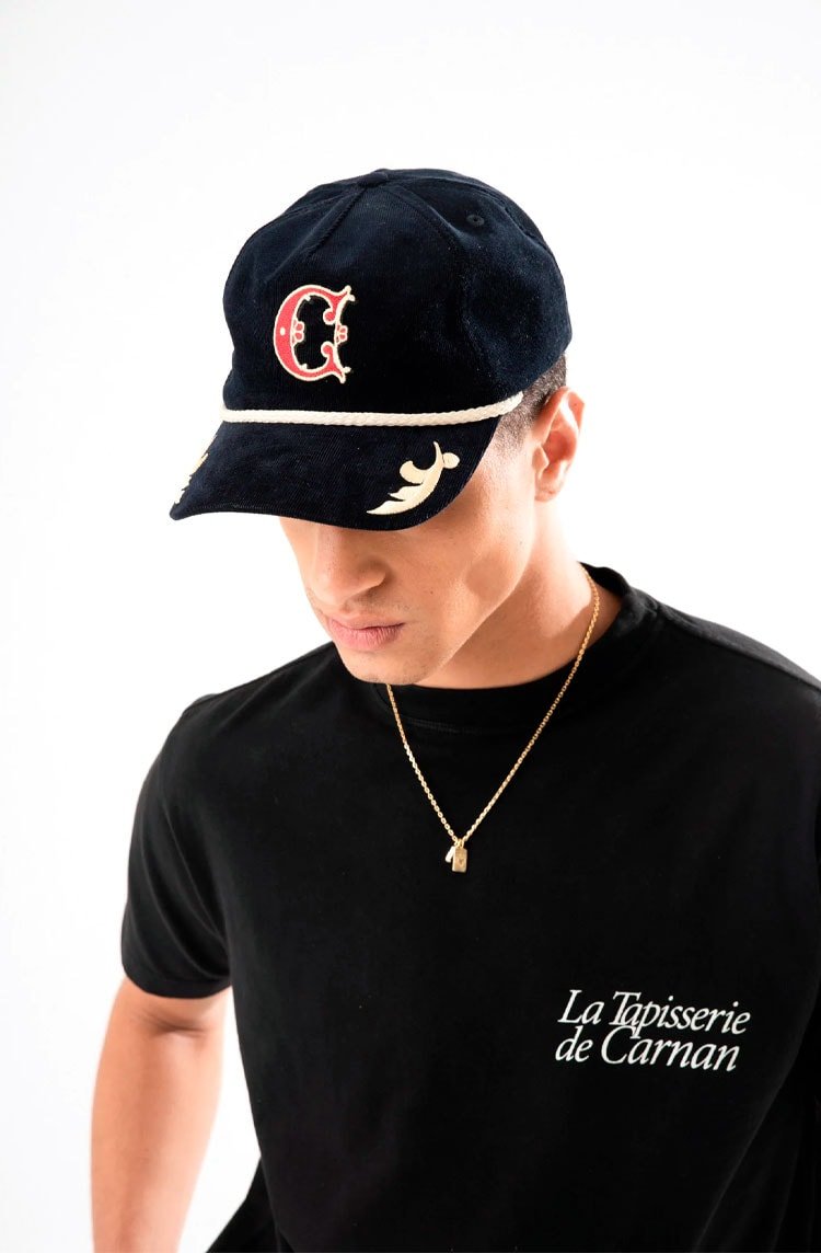 Boné CARNAN "C" Corduroy Dad Hat Azul Marinho - NewSkull