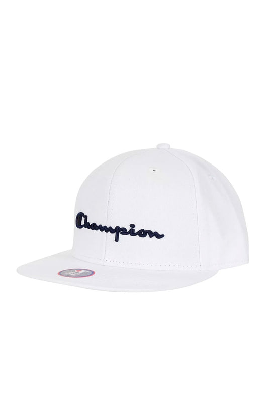 Bone Champion Aba Reta Bordado Snapback Branco/Azul - NewSkull