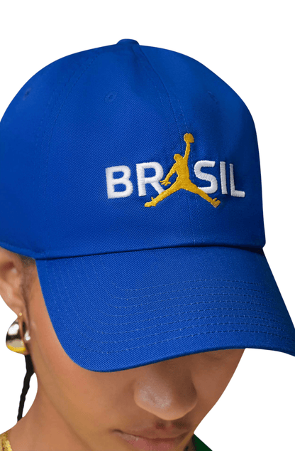 Boné Jordan x Brasil Club Unissex Azul - NewSkull