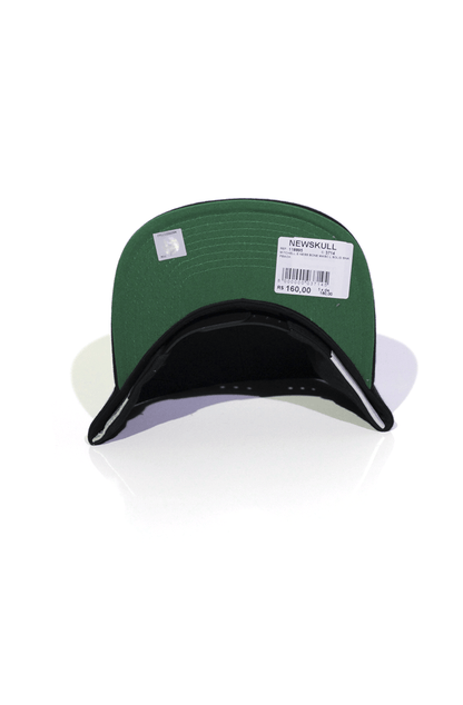 Boné Mitchell and Ness Boston Celtics Logo Solid Snapback Preto - NewSkull